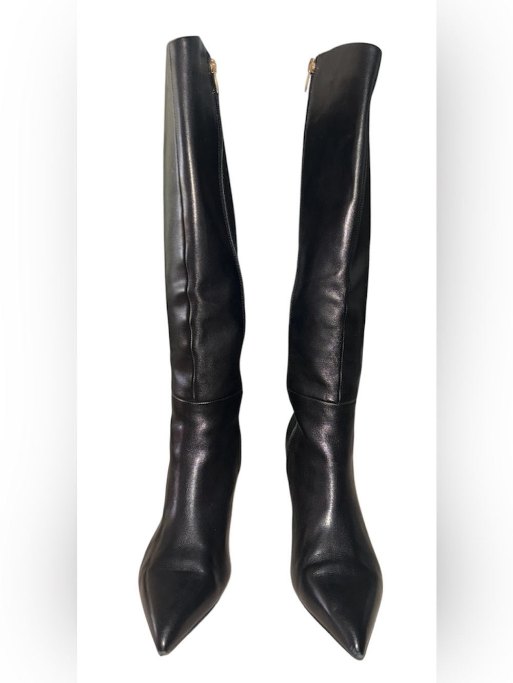 Marc Fisher Classic Black Knee-High Pointed Toe Leather Boots💕 - Picture 11 of 13